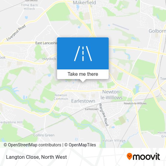 Langton Close map