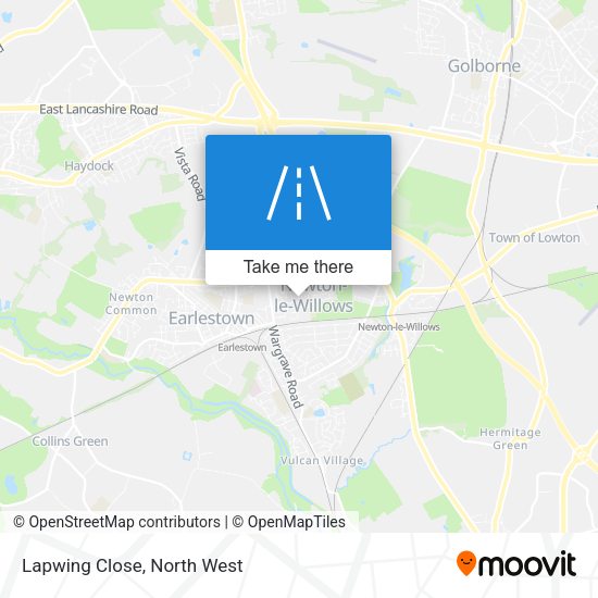 Lapwing Close map