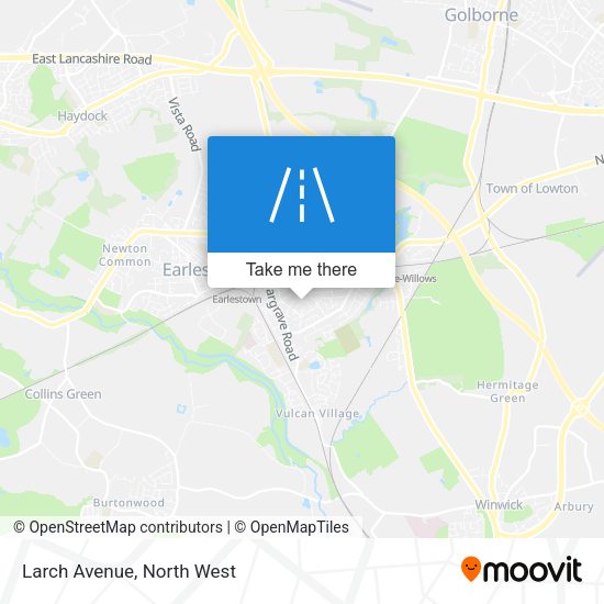Larch Avenue map