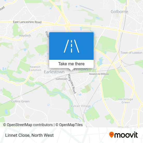 Linnet Close map