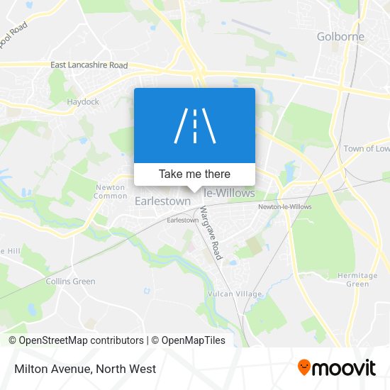 Milton Avenue map