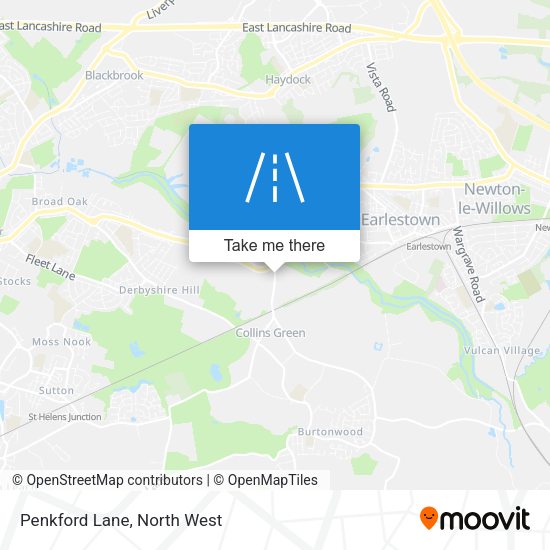 Penkford Lane map