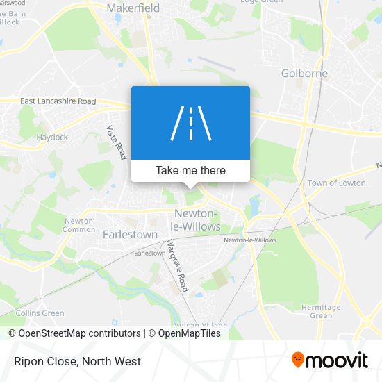 Ripon Close map