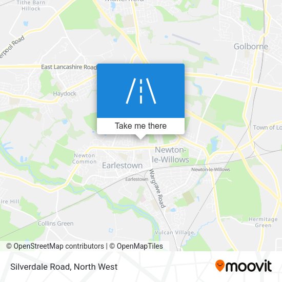 Silverdale Road map