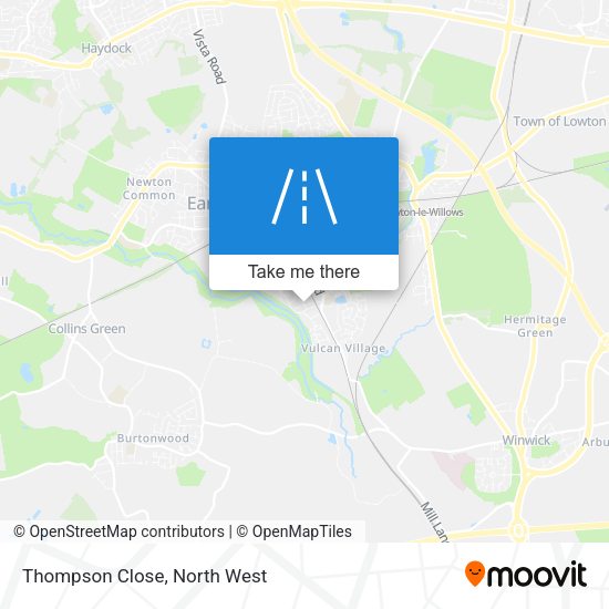 Thompson Close map