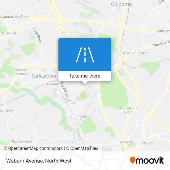 Woburn Avenue map