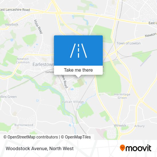 Woodstock Avenue map