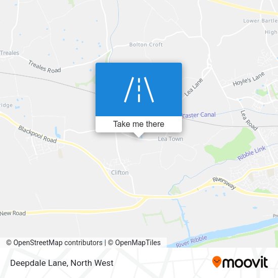 Deepdale Lane map