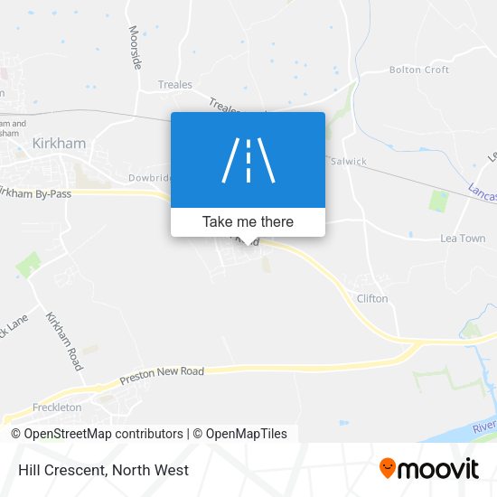 Hill Crescent map