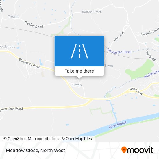 Meadow Close map