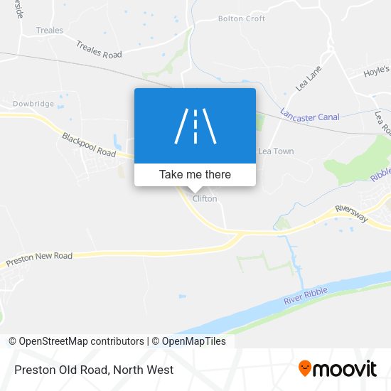 Preston Old Road map