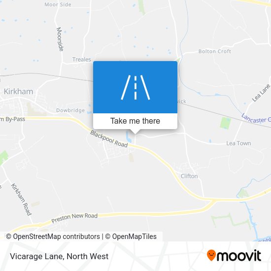 Vicarage Lane map