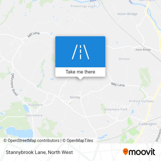 Stannybrook Lane map