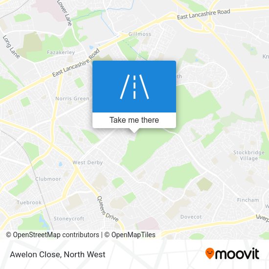 Awelon Close map