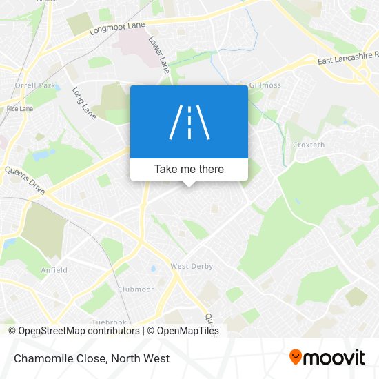 Chamomile Close map