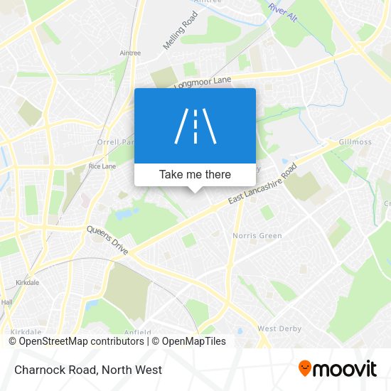 Charnock Road map