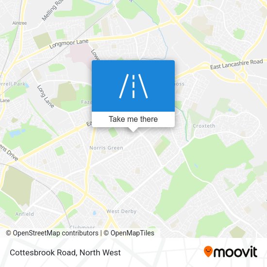 Cottesbrook Road map