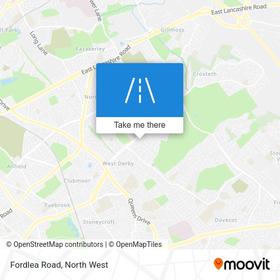 Fordlea Road map