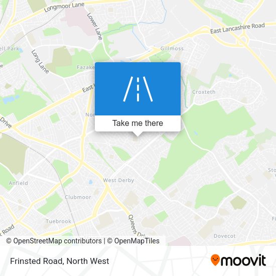 Frinsted Road map