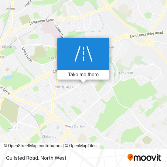 Guilsted Road map