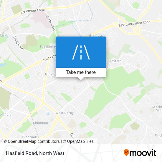 Hasfield Road map