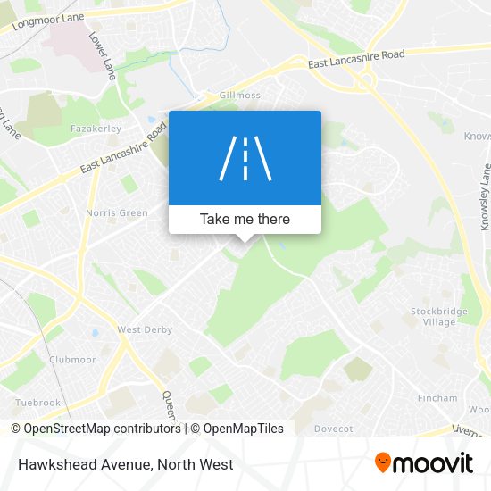 Hawkshead Avenue map