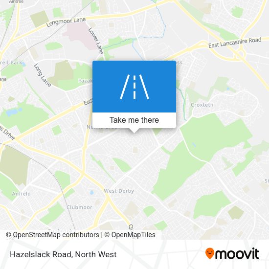 Hazelslack Road map