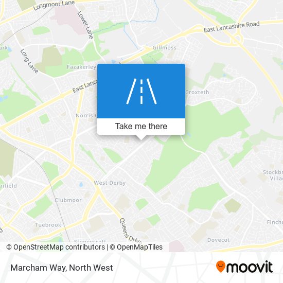 Marcham Way map