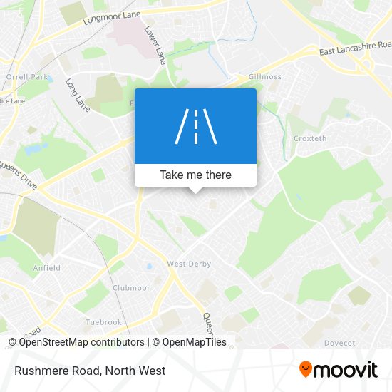 Rushmere Road map