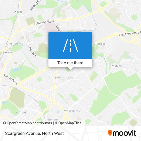 Scargreen Avenue map