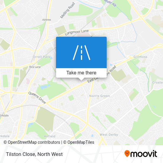 Tilston Close map
