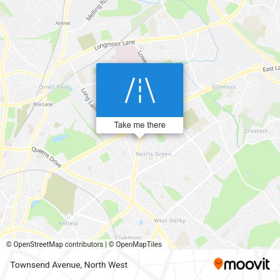 Townsend Avenue map