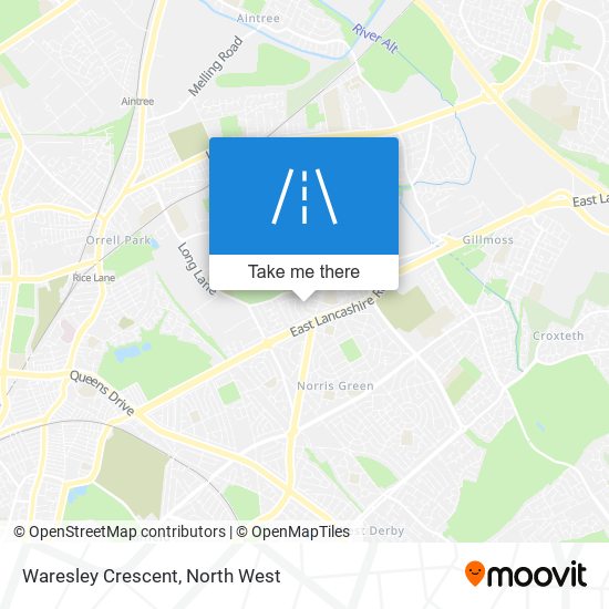 Waresley Crescent map