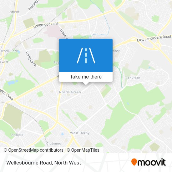 Wellesbourne Road map