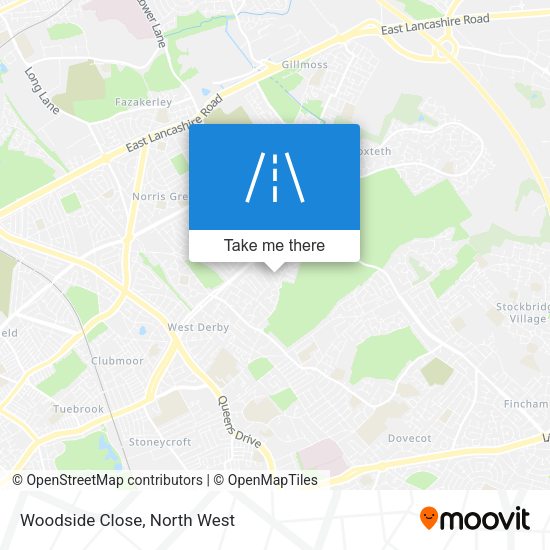 Woodside Close map
