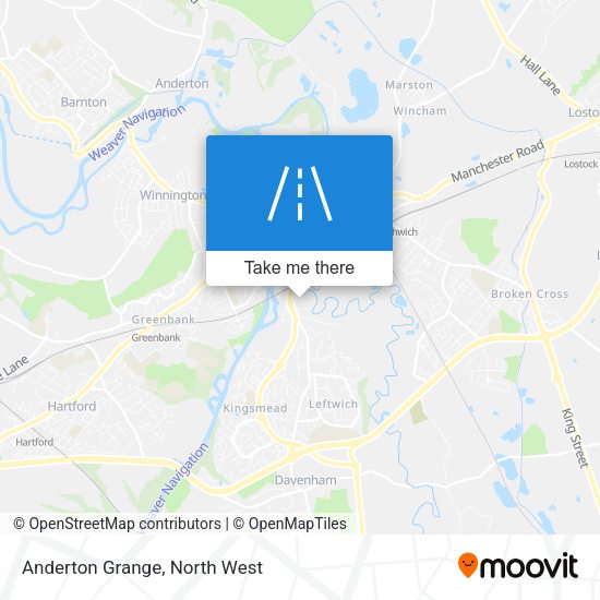 Anderton Grange map