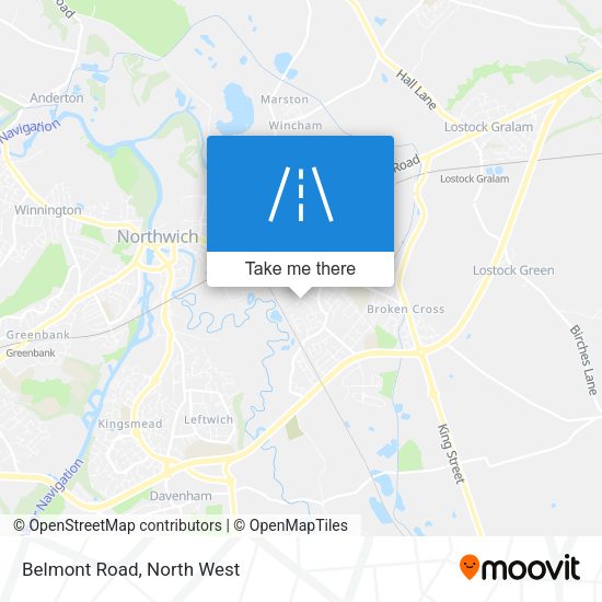 Belmont Road map