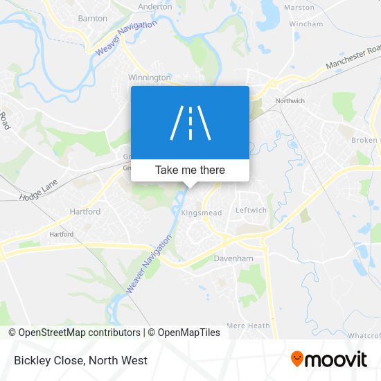 Bickley Close map