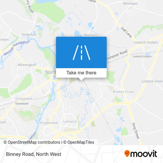 Binney Road map