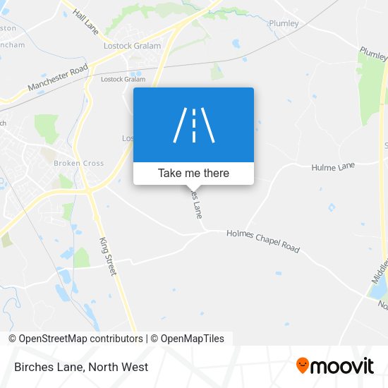 Birches Lane map