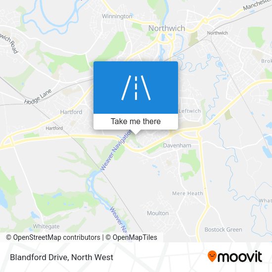 Blandford Drive map