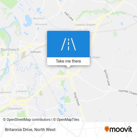 Britannia Drive map
