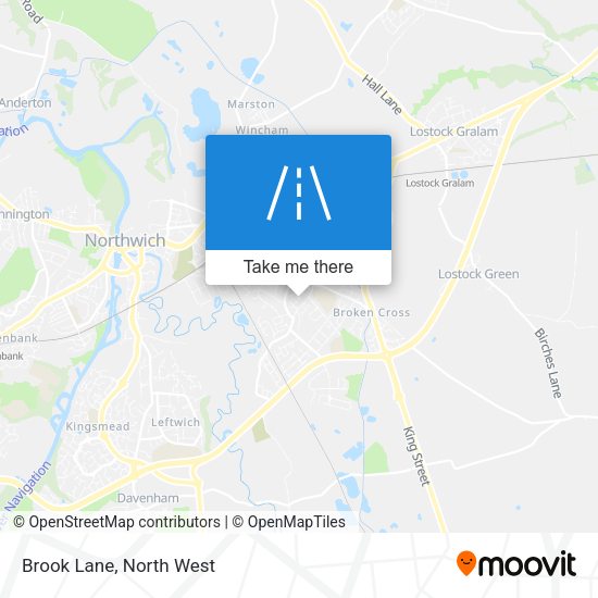 Brook Lane map