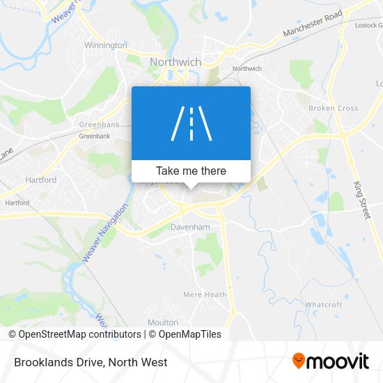 Brooklands Drive map