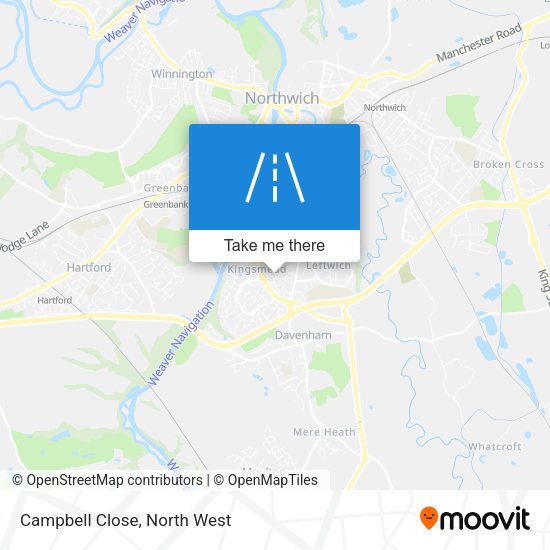 Campbell Close map