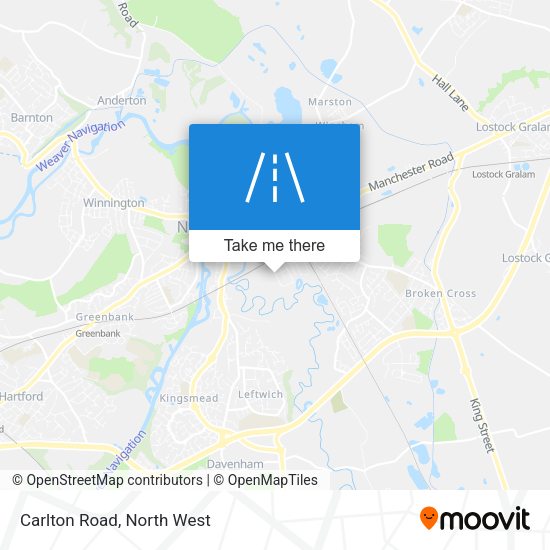 Carlton Road map