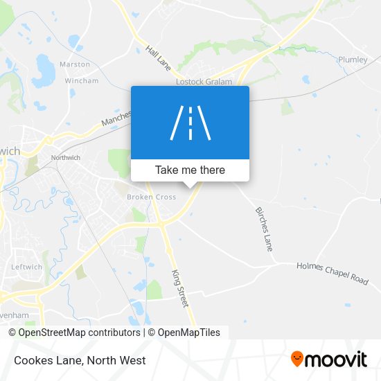 Cookes Lane map
