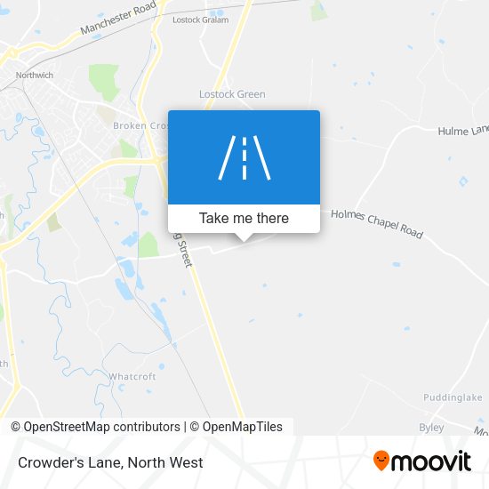 Crowder's Lane map