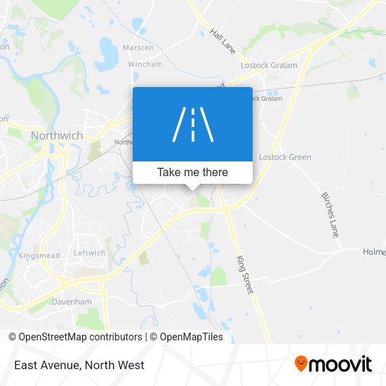 East Avenue map