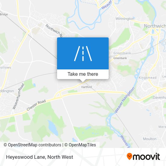 Heyeswood Lane map